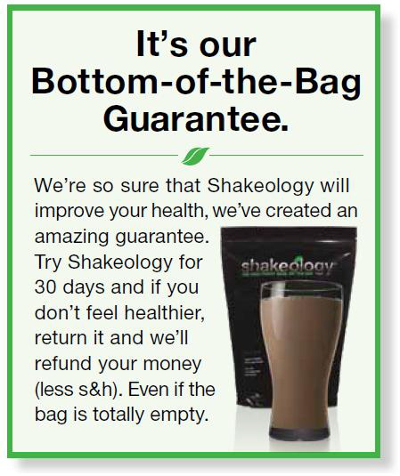 Bottom of the Bag Guarantee